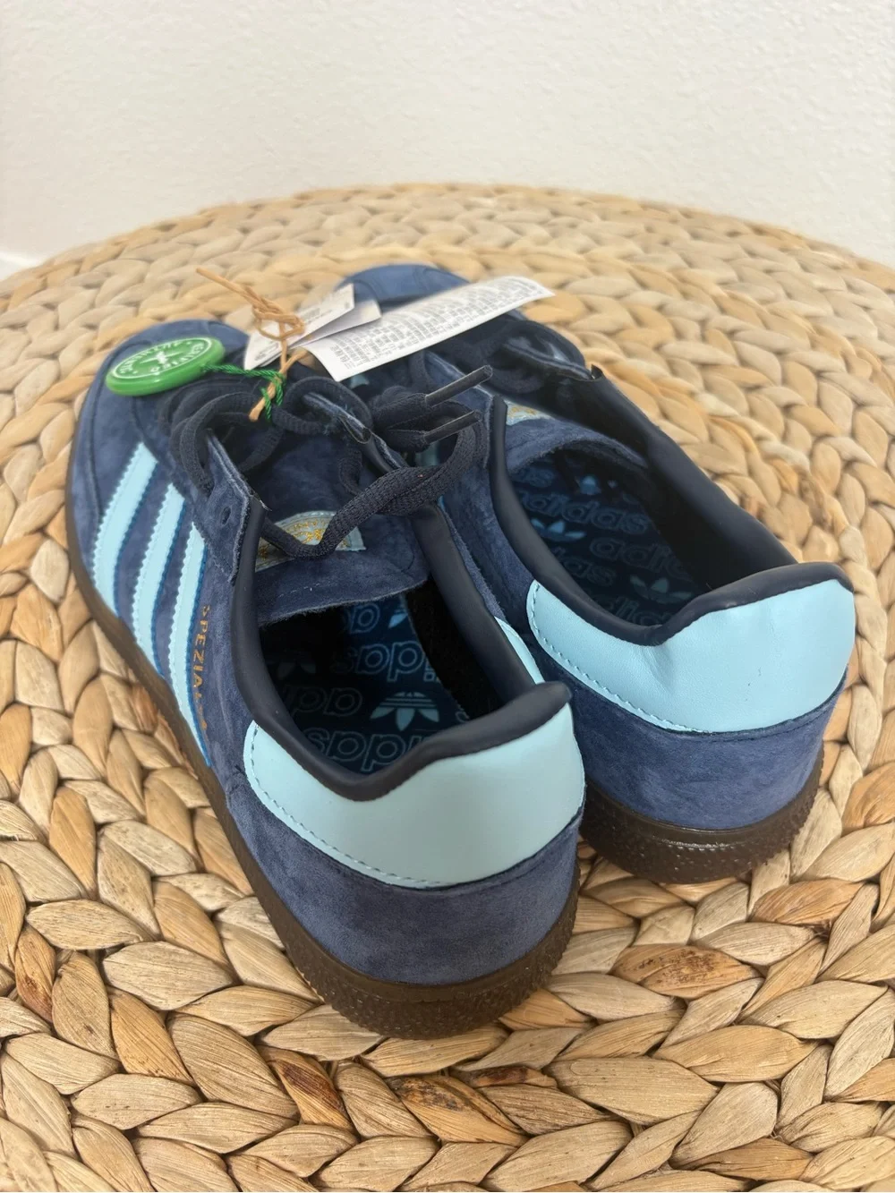 Adidas Spezial Suede Sneakers in Navy with Light Blue Stripes